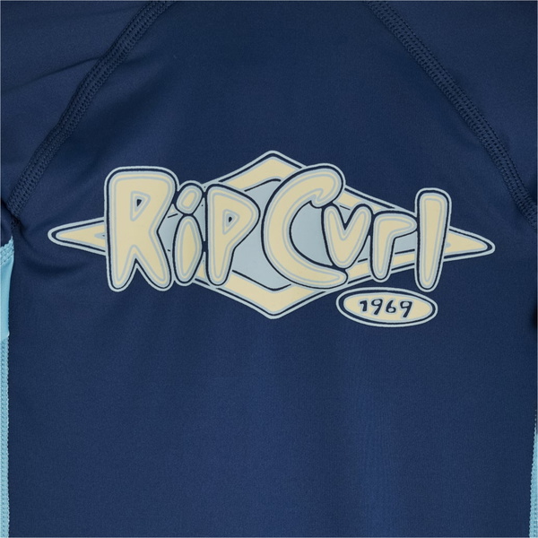 2026 Rip Curl Junior Ride The Wave UPF Long Sleeve Sunsuit 129TRV - Light Navy